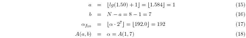 fixed point equations 15, 16, 17, 18