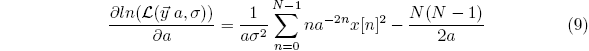 dereverberation equation 9
